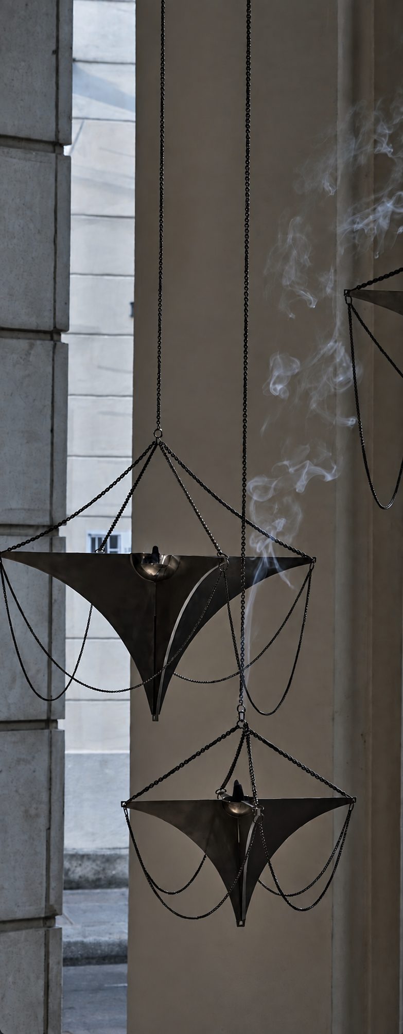 Lucie de Chaumont pendants, palo santo