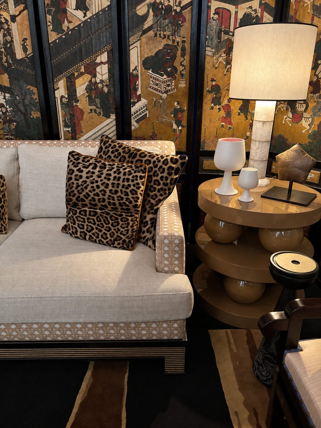 Ipanema sofa, cannage trim — Pinto
